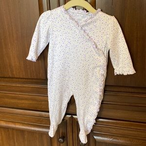COPY - Kissy kissy lavender floral ruffle onesie 6-9 months